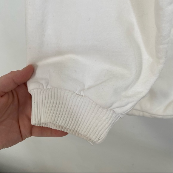 Vintage 90s BOCA AUTHENTIC Oversized White Cotton Hoodie Sweatshirt OS XXL - Picture 9 of 16